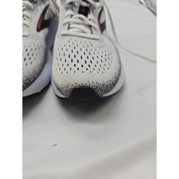 Brooks Ghost 16 Men’s Size 8 White Peacoat Orange Trainer Road Running Shoes - Picture 6 of 16